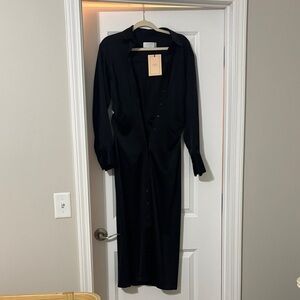 La Ligne Classic Black Long Sleeve Dress